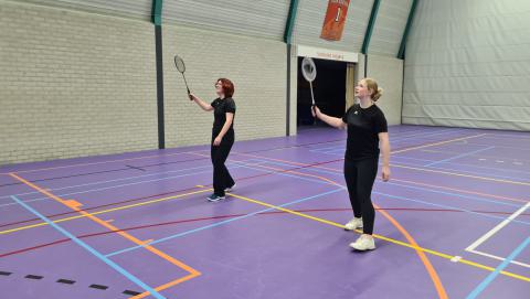 Fragment uit de wedstrijd van Asja Timmers en Hilke Klomp