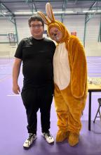 Onlangs was ook de Paashaas op bezoek bij Badminton Club Lieshout 