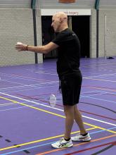 Guido van de Vijver viel tijdens de eerste wedstrijd van BCL-H1-BouwCenter Swinkels in.