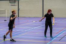 Siebe klomp (links) en Asja Timmers gaan komend seizoen weer competitie spelen (foto: Patrick Oosterholt)